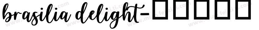 brasilia delight字体转换